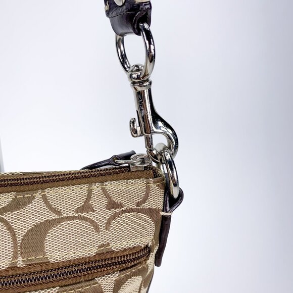 COACH Signature C Jacquard Canvas Crossbody Messenger Bag - Picture 15 of 16